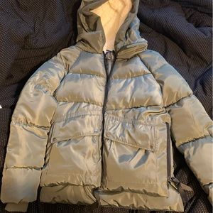 Army green puffer jacket